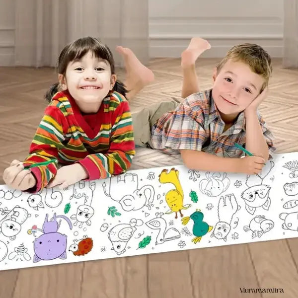 Kids Drawing Roll Paper 300 cm Doodle Fun for Imaginative Kidss